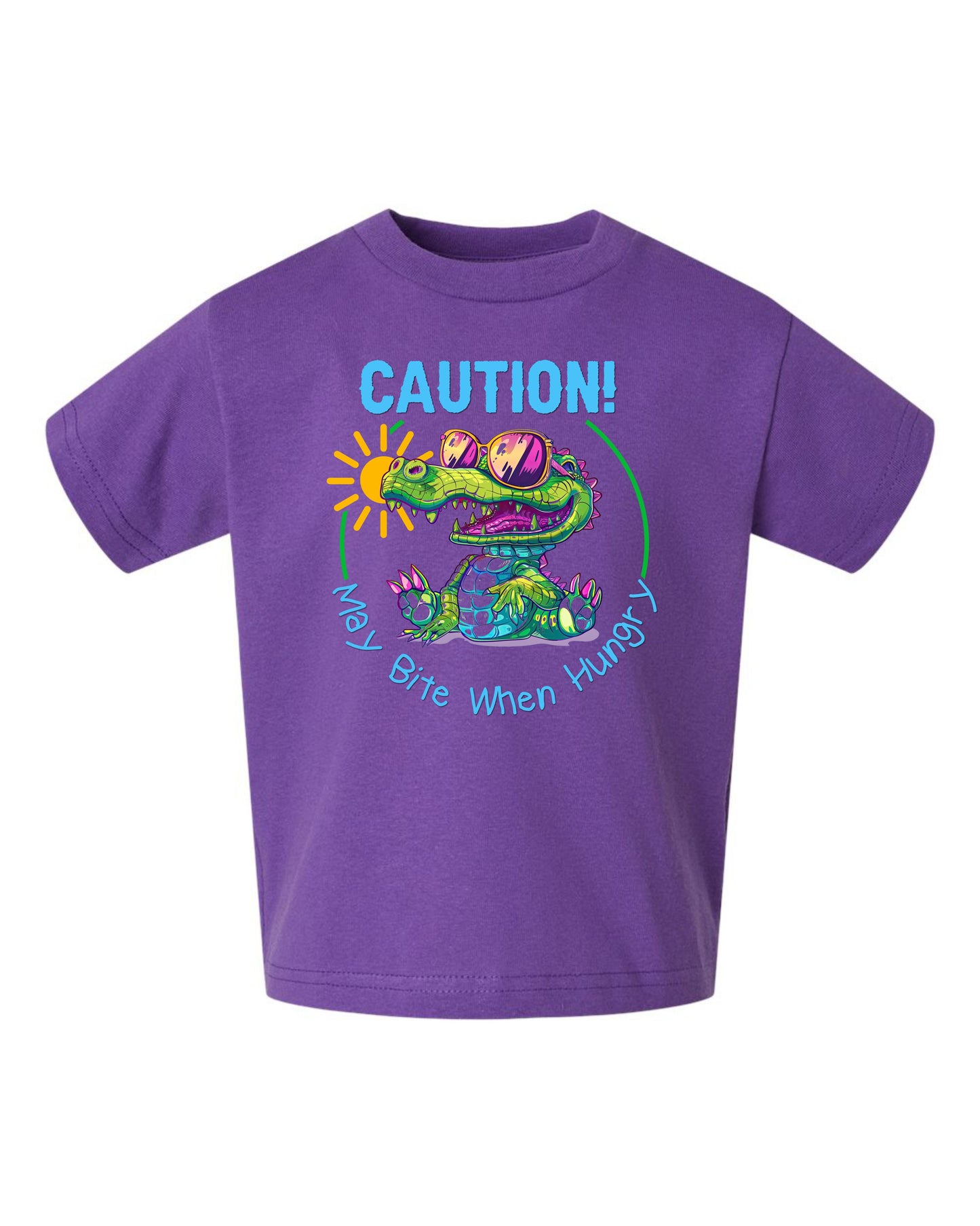 Little Toddler Boy's Fun Alligator Short Sleeve T-shirt