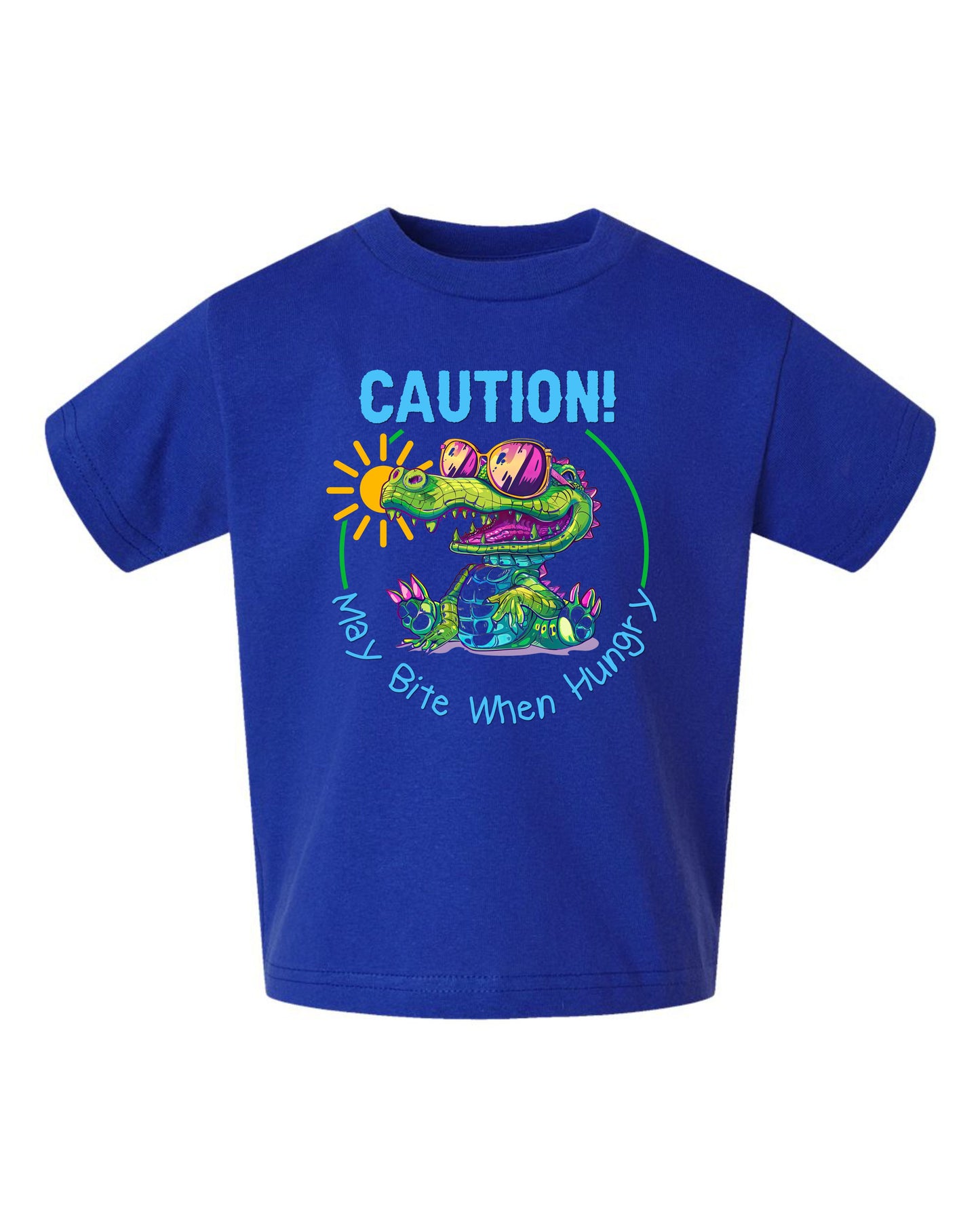 Little Toddler Boy's Fun Alligator Short Sleeve T-shirt