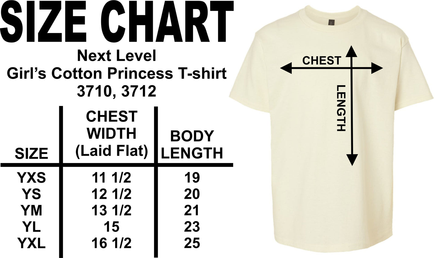 Girl's Monogram Short Sleeve T-shirt - White with Flowers