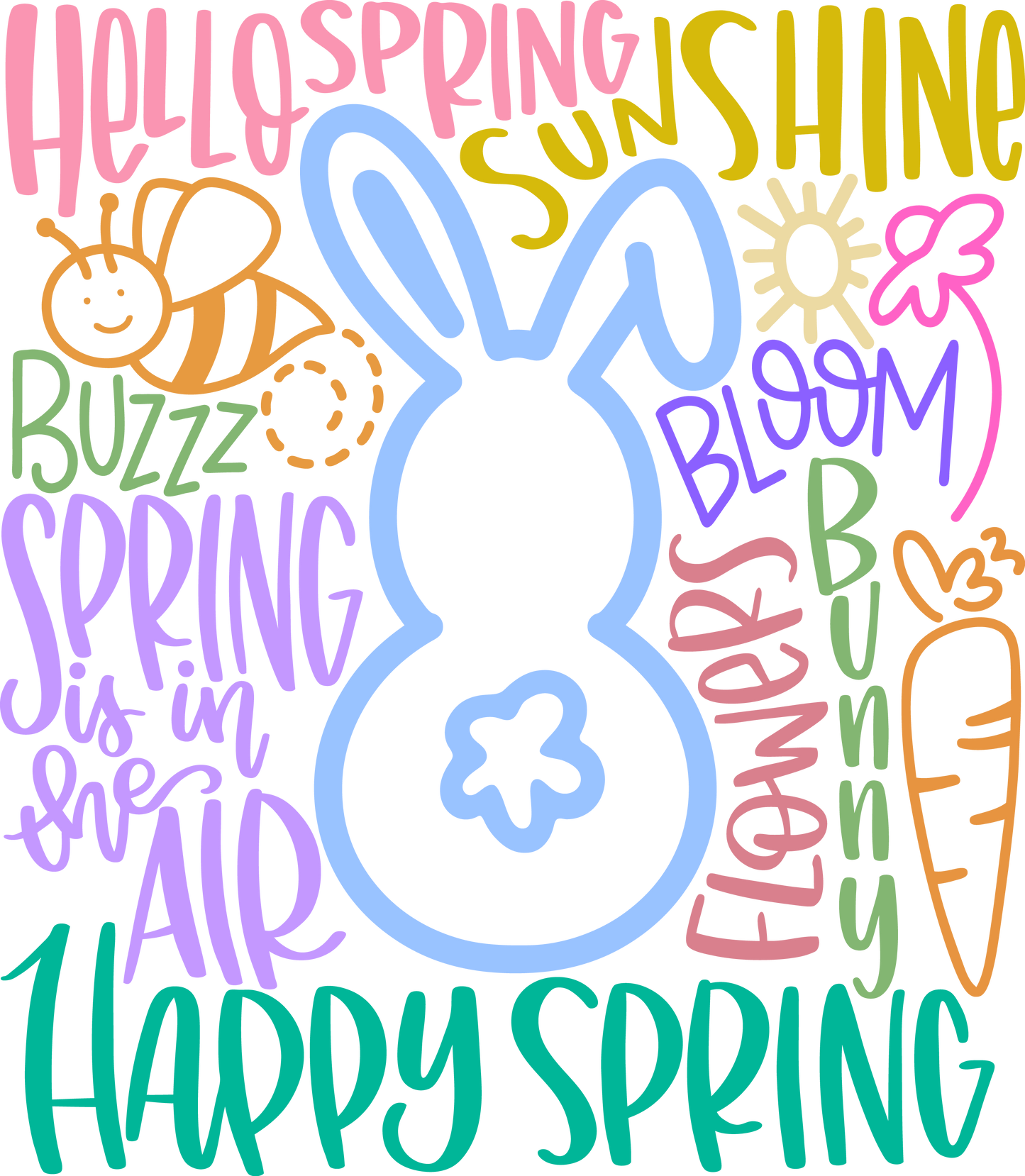 Hello Spring Short Sleeve T-shirt