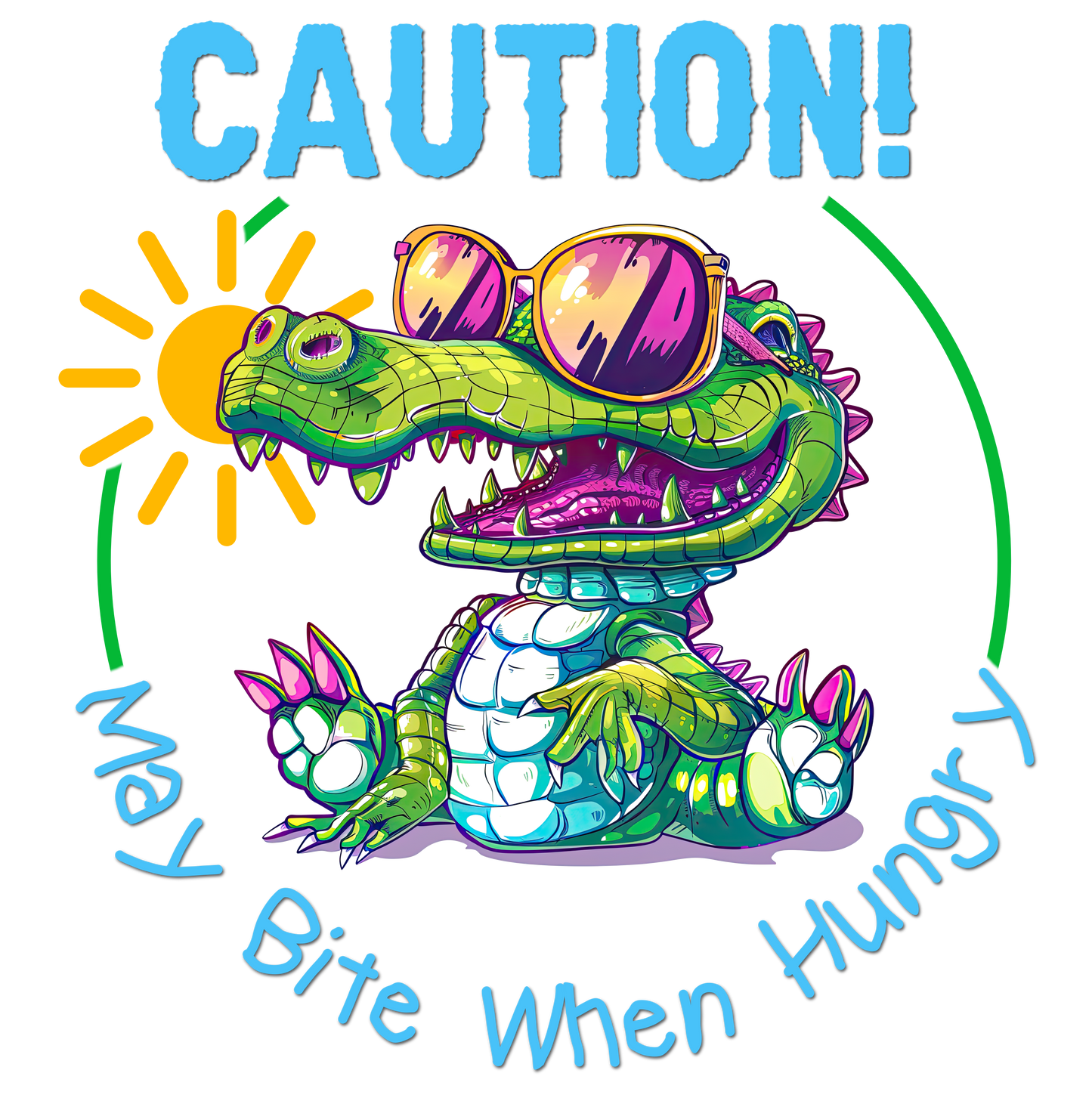 Little Toddler Boy's Fun Alligator Short Sleeve T-shirt