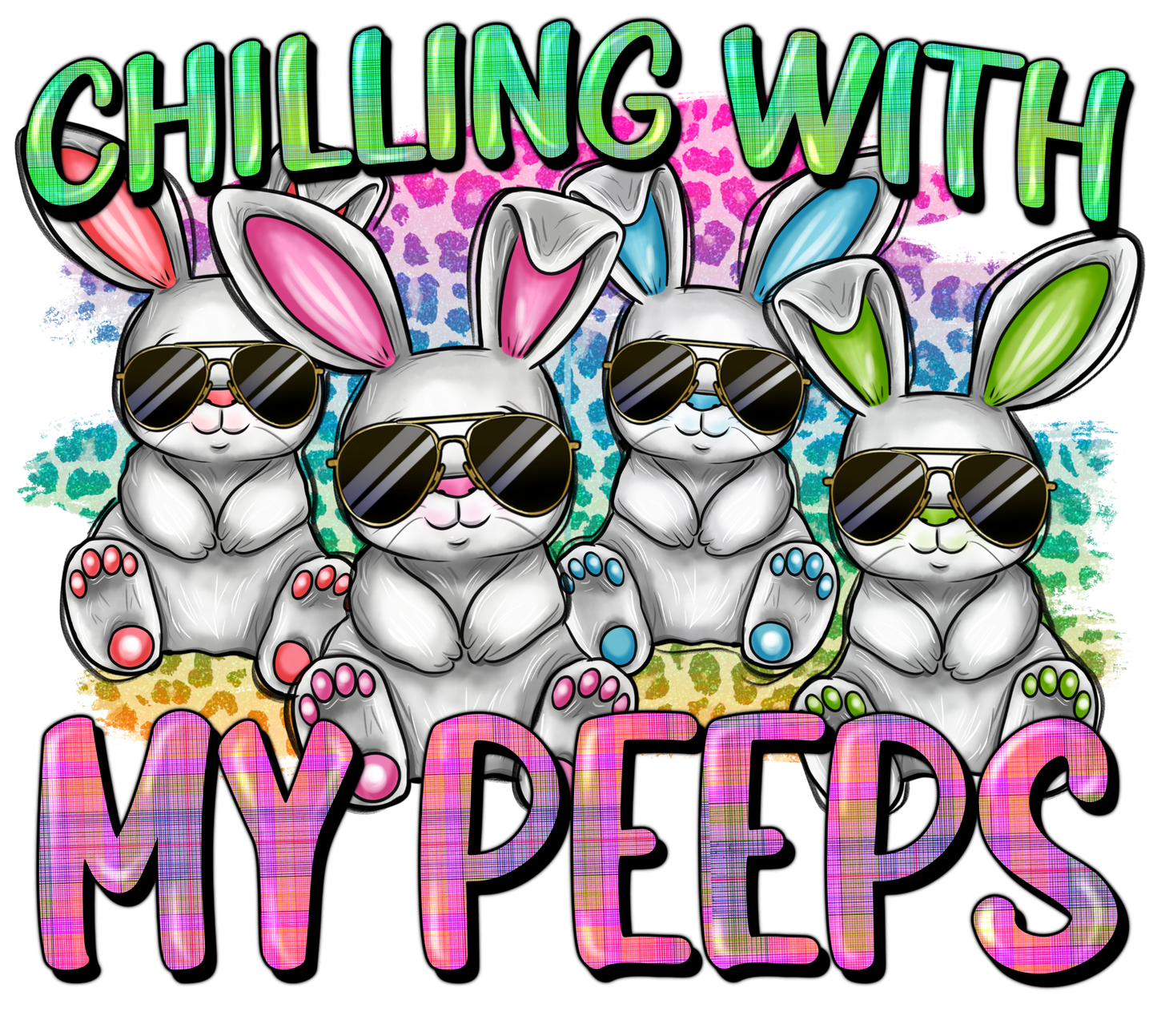 Chillin With My Peeps Short Sleeve T-shirt