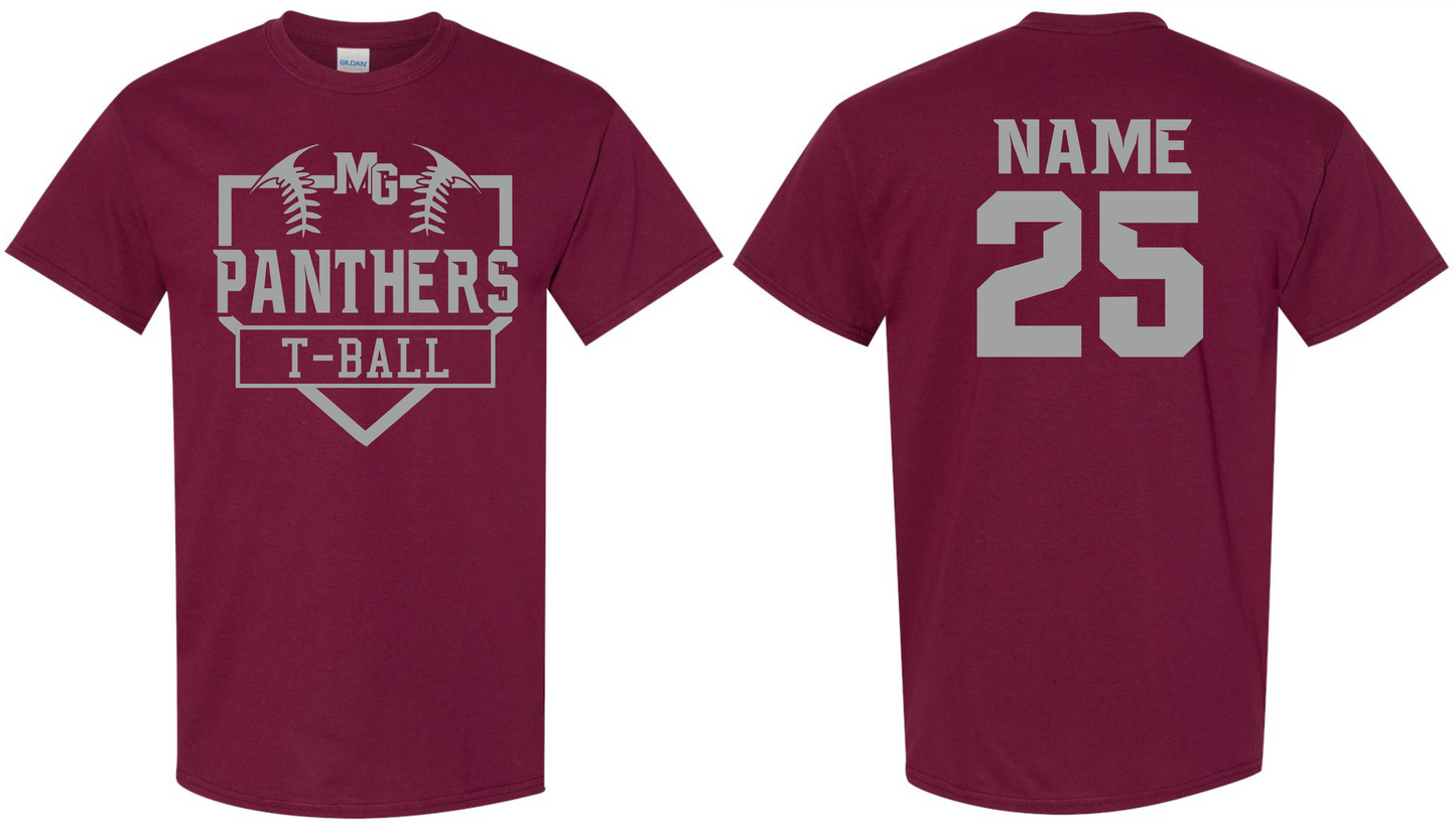 Panthers T-Ball Parent Shirts & Hats - Ryan Curtiss, Coach