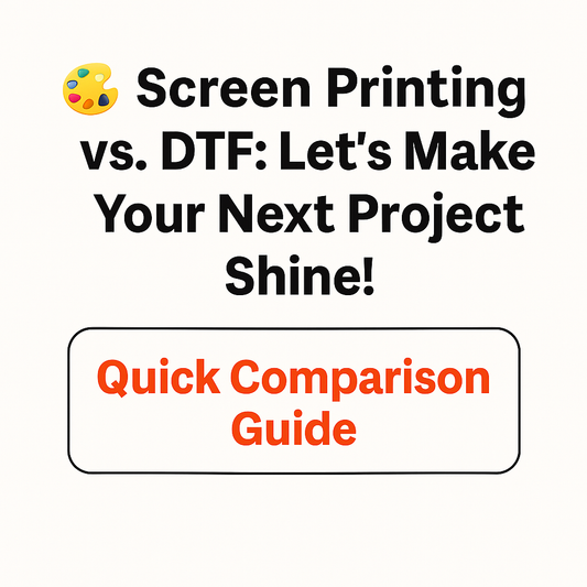 Screen Printing vs. DTF: A Quick Comparison