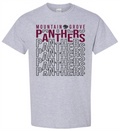 Staggered Panther Short Sleeve T-shirt