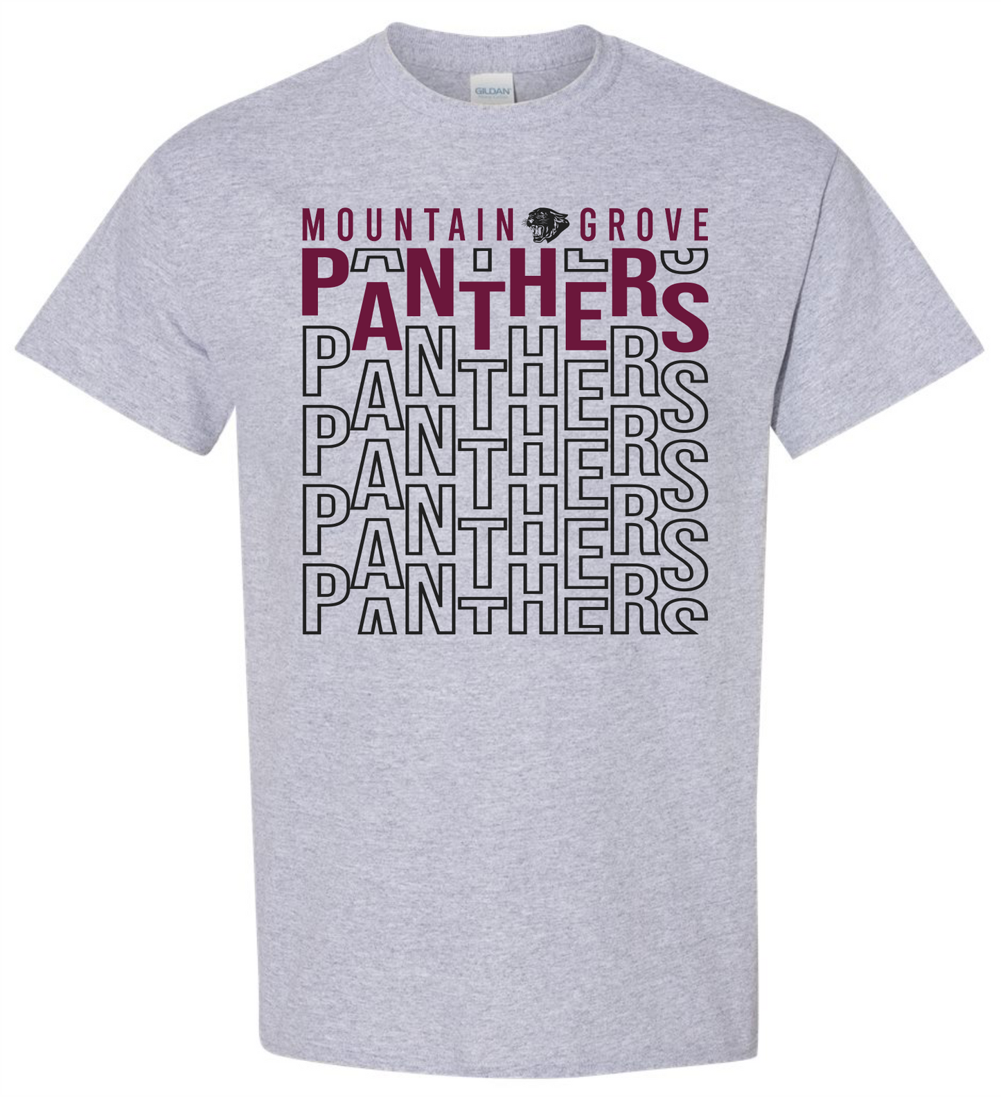 Staggered Panther Short Sleeve T-shirt