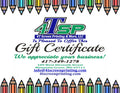 4TSP Back To School Gift Certificate