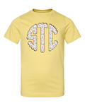 Girls Full Front Monogram Short Sleeve T-shirt