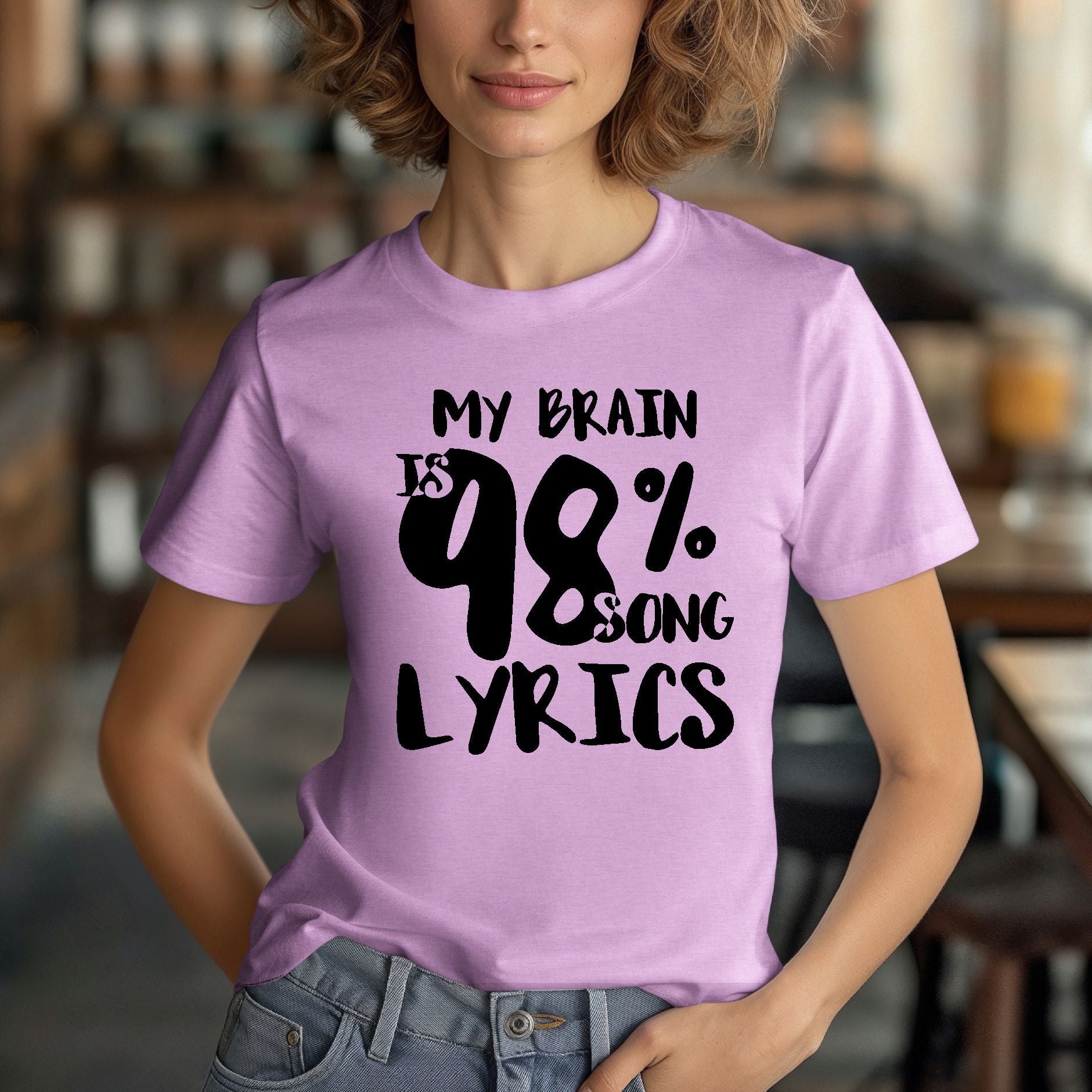 My Brain Is 98% Sony Lyrics Short Sleeve Tee