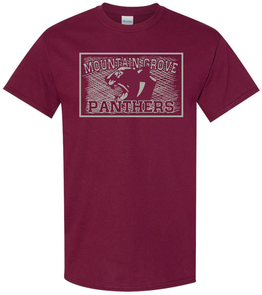Mountain Grove Panthers Stamp Short Sleeve T-shirt