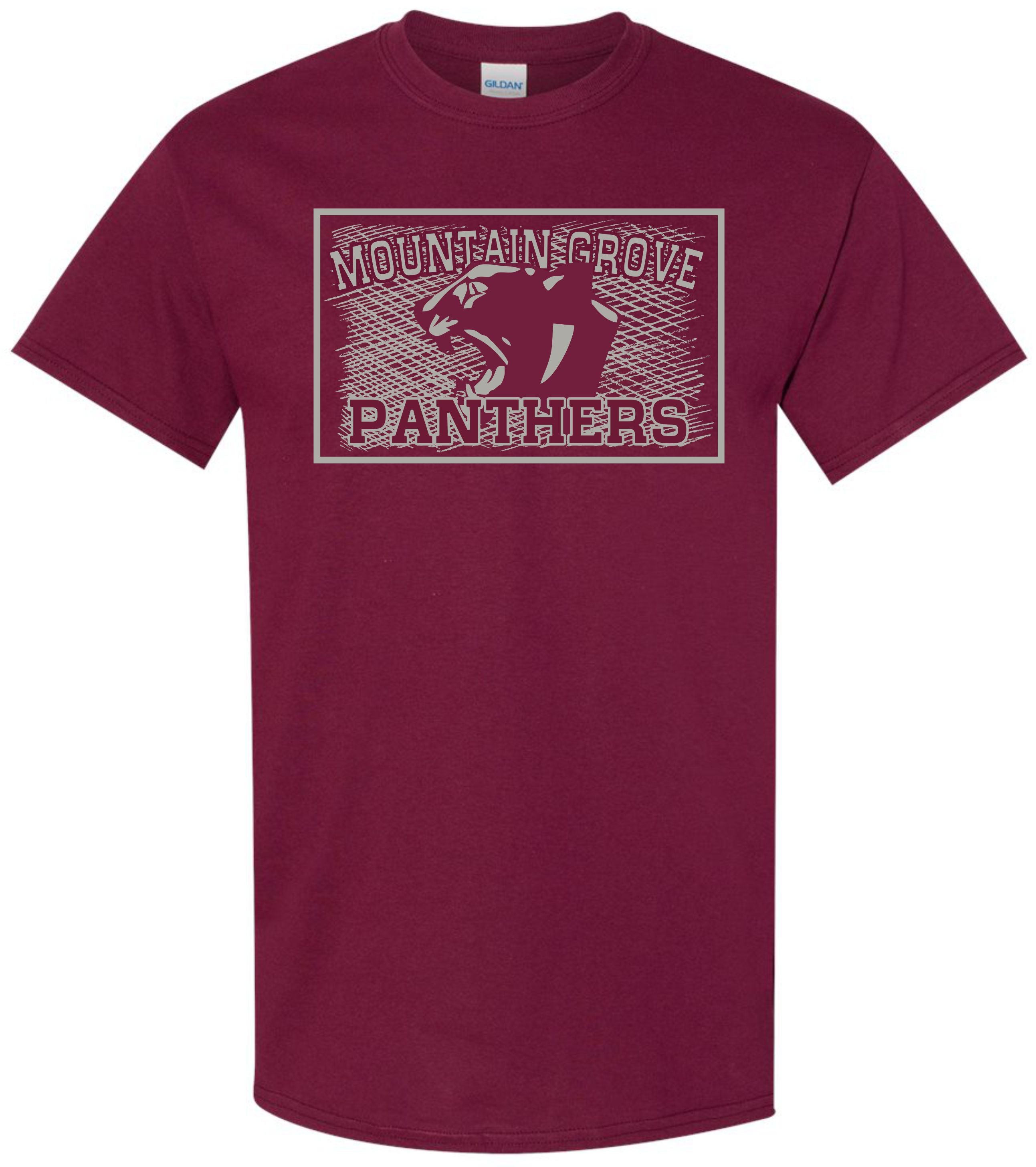 Mountain Grove Panthers Stamp Short Sleeve T-shirt