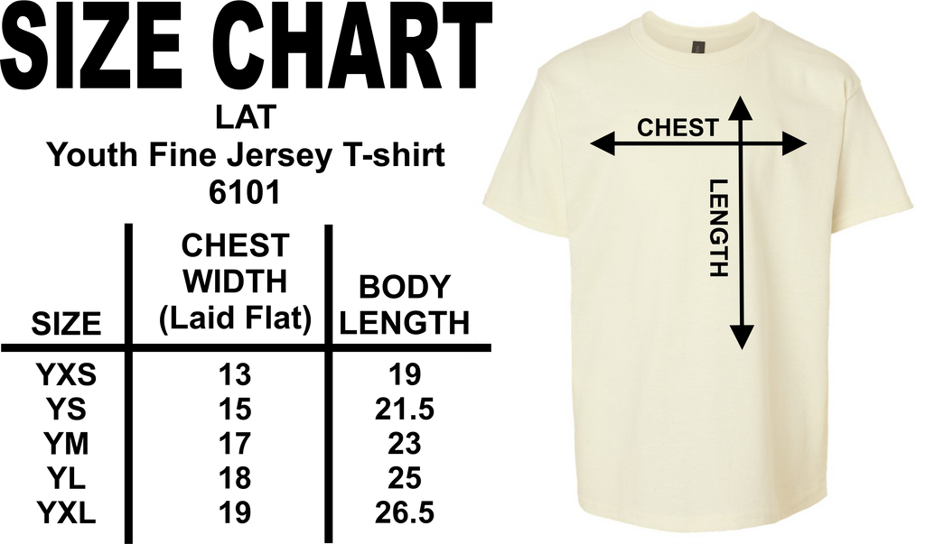 Girls Left Chest Monogram Short Sleeve T-shirt