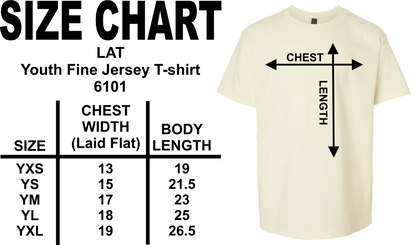 Girls Full Front Monogram Short Sleeve T-shirt