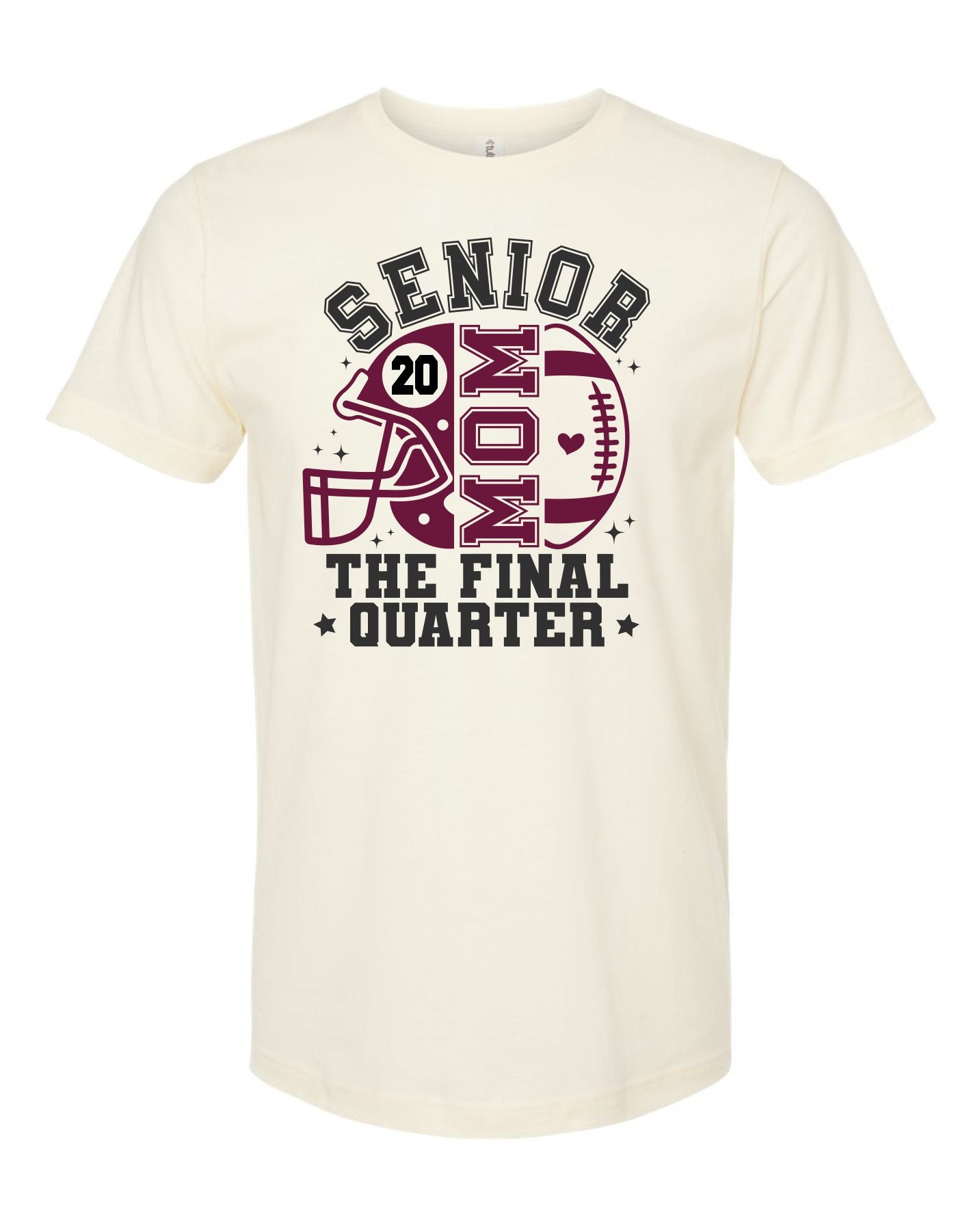 2026 Senior Football Mom Glitter Shirts