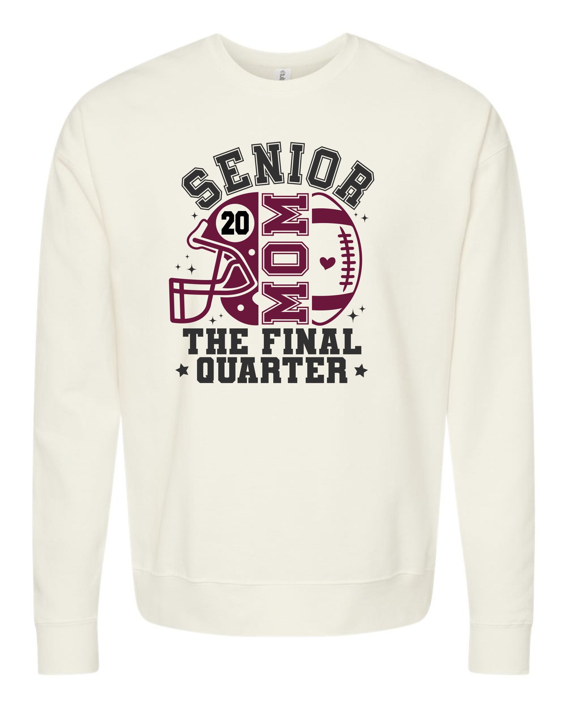 2026 Senior Football Mom Glitter Shirts