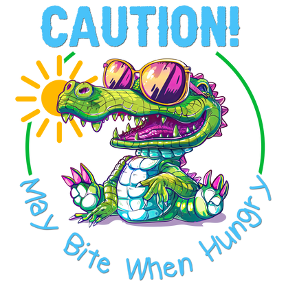 Little Toddler Boy's Fun Alligator Short Sleeve T-shirt