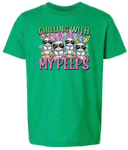 Chillin With My Peeps Short Sleeve T-shirt