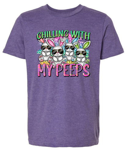 Chillin With My Peeps Short Sleeve T-shirt