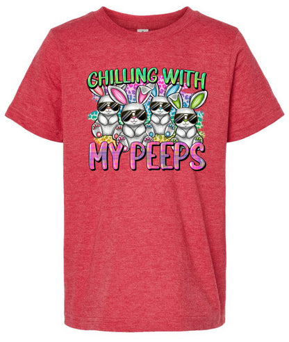 Chillin With My Peeps Short Sleeve T-shirt