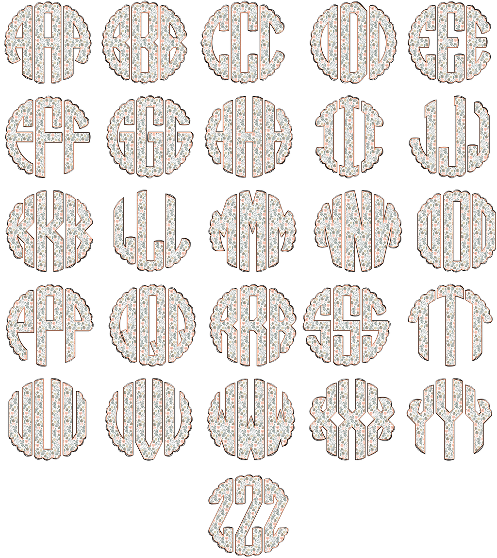 Girls Left Chest Monogram Short Sleeve T-shirt